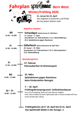Spielmobil im Gäbelbach