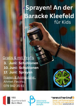 Sprayen! An der Baracke Kleefeld für Kids